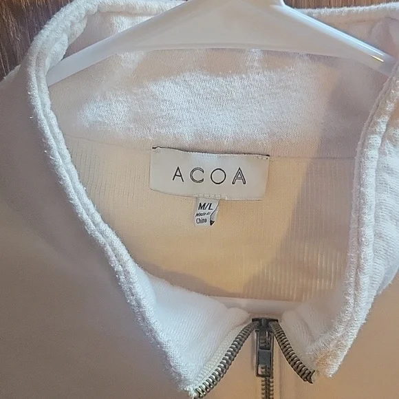 Cream Half-Zip Pullover - Picture 2 of 4